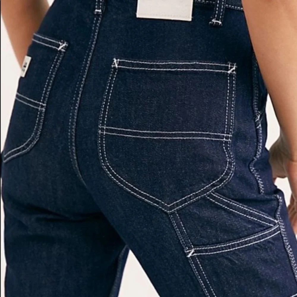 NWT Lee Vintage Modern High Rise Dungaree Ankle Carpenter Jeans - Picture 2 of 6